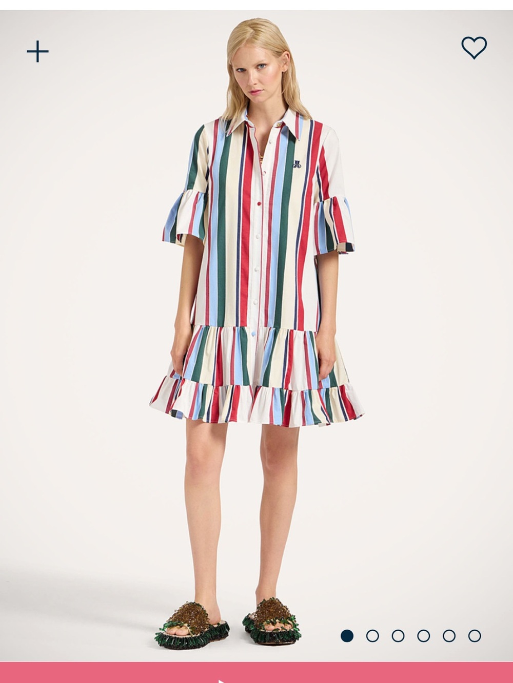 La Double J Multicolor Striped Jacquard Choux Dress NWT size 6 - Picture 5 of 6